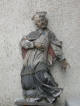 JN-Górny Śląsk-X.Opolskie-Gliwice Stare: drewniana barokowa figura Jana N. z II połowy XVIII wieku (fot: M.M., 2009)