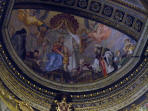 JN-Italia-Rzym: w kościele s. Maria della Anima jest kaplica Jana N., a w niej freski nepomuckie (fot: Piotr Bielawski, 2010-12-03)