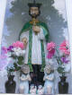 JN-Mazowsze-Kurpie-Czarnia nad Trybówką: niebieska kapliczka Jana N. (2009-07-09)