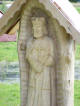 JN-Mazowsze-Kurpie-Siarcza Łąka: współczesna figura Jana N. przy drodze i strumyku (2009-07-09)