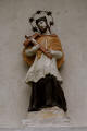 JN-Słowacja-Spisz-Spiski Czwartek: figura Jana N. przy ścienie kościoła św. Władysława (fot: H.Jakóbczak, 2009-09)