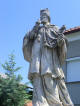 JN-Słowienia-Lendava: kamienny Jan N. przy Glavnej Ulicy (2011-07-01)