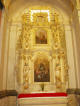 JN-malborskie-X.Warmińskie-Krosno: obraz Jana N. z roku 1893 w bocznym ołtarzu kościoła pielgrzymkowego (fot: S.Ł., 2008)