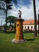 JN-Wielkopolska-Miejska Górka: figura kamienna po odnowieniu (fot: W.Ś., 2009-05)